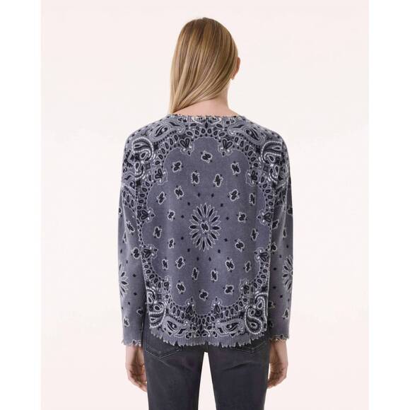 NEW KUJTEN mela bandana bico sweater in flannel gray - Picture 3 of 4